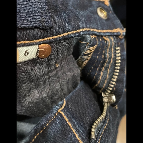 7 For All Mankind Little Girl's Skinny Jeans - Size: 6 - Color: RINSED INDIGO - Picture 4 of 4